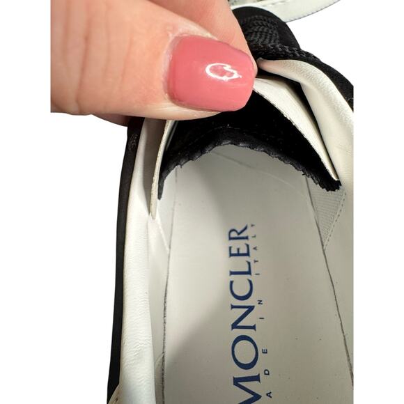 Moncler NIB Monaco M Suede Sneakers in Black Size 42.5 - Picture 14 of 14